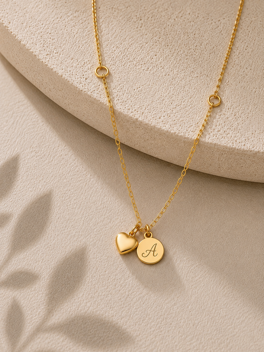 Petite Golden Heart Necklace