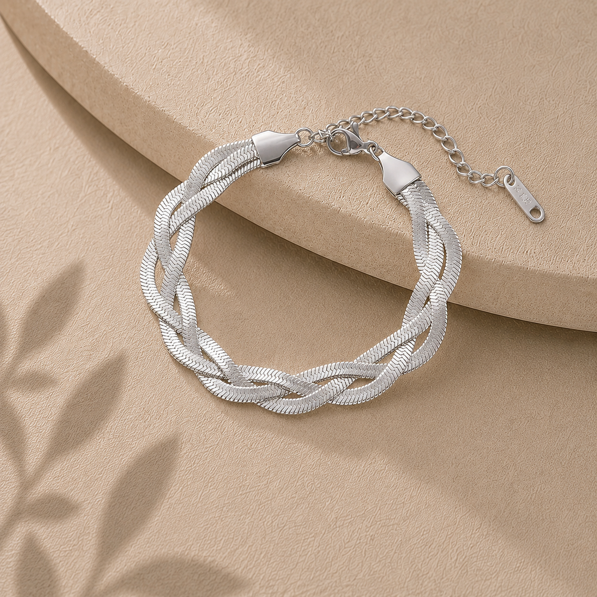 Silver Braided Harmony Bracelet