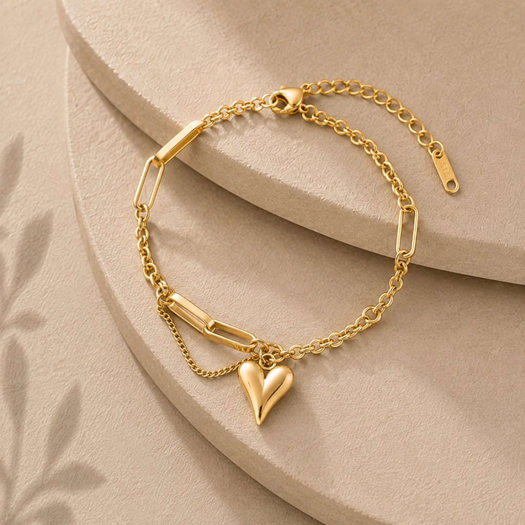 Heart Link Bracelet