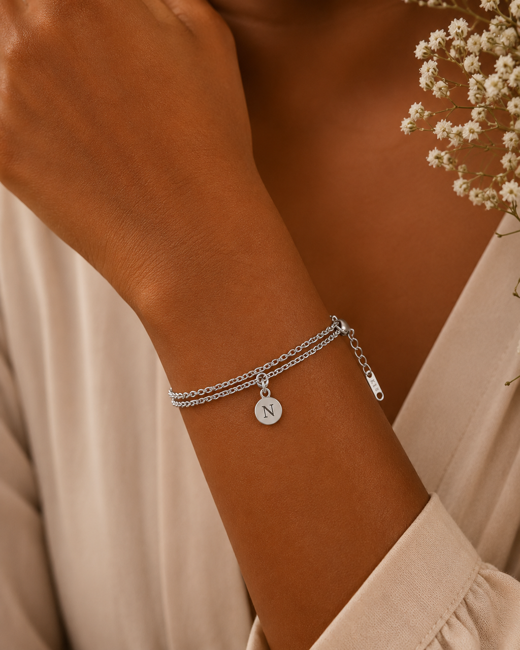 Silver Double-Chain Bracelet