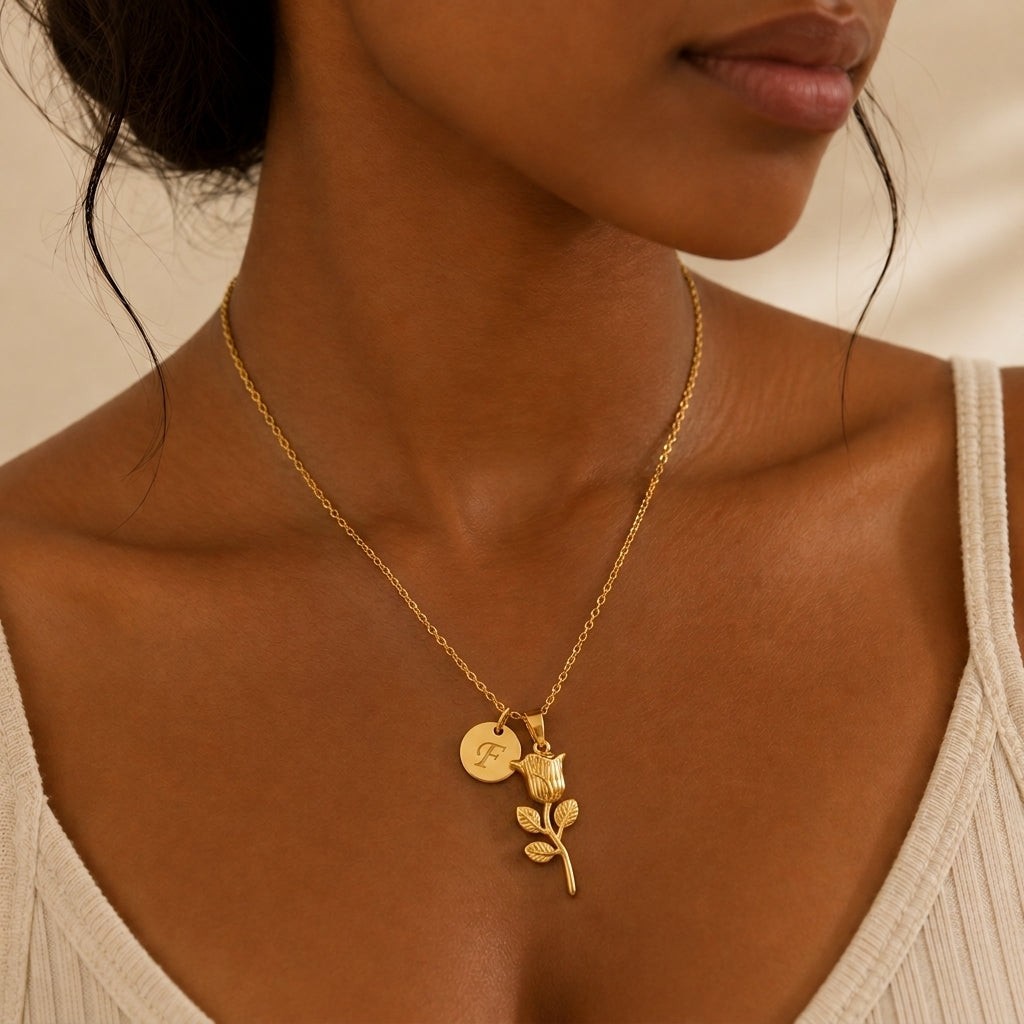 Rosalie Rose Necklace