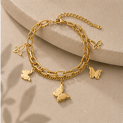 Butterfly Charm Bracelet